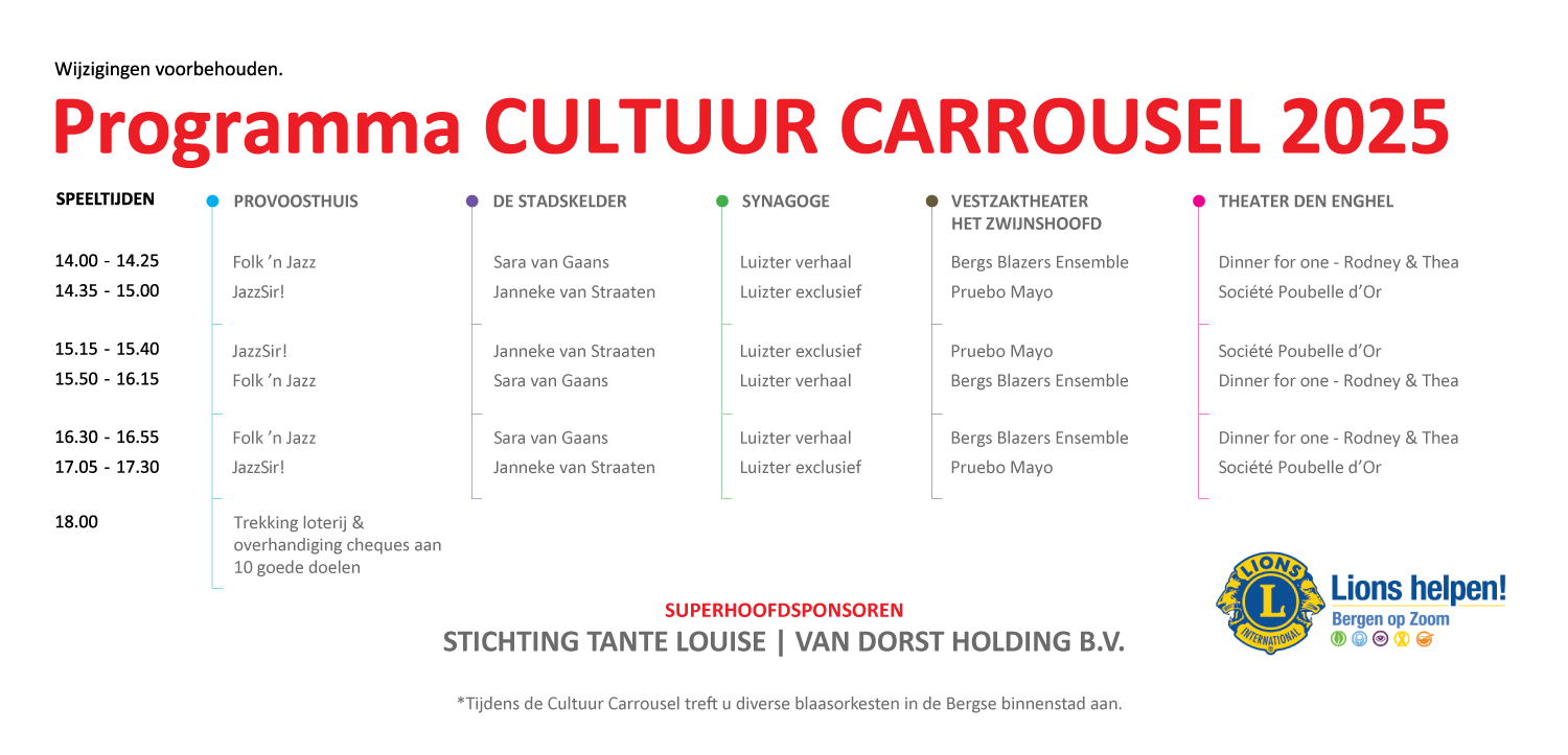 PROGRAMMA CULTUUR CARROUSEL 2025